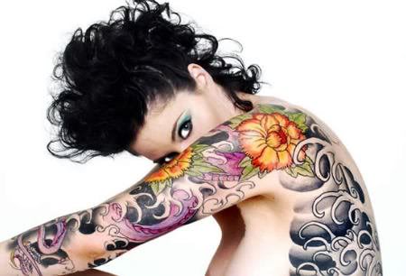 female body tattoos. with full ody tattoos